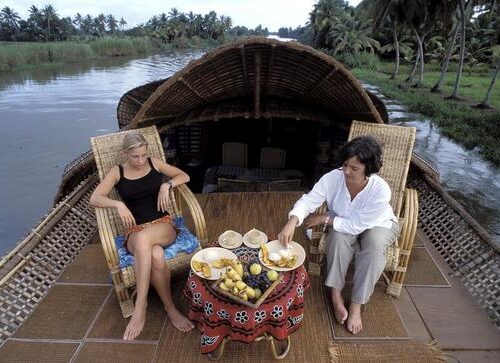 houseboat on backwaters canals kerala india 550nw 546712bj